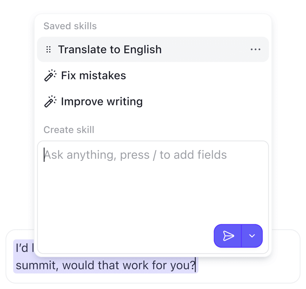 Create your own AI skills to save time
